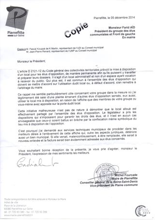 Lettre du Maire