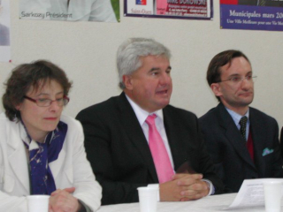 Evelyne Nicol avec Eric Raoult et Jean-Pierre Renard