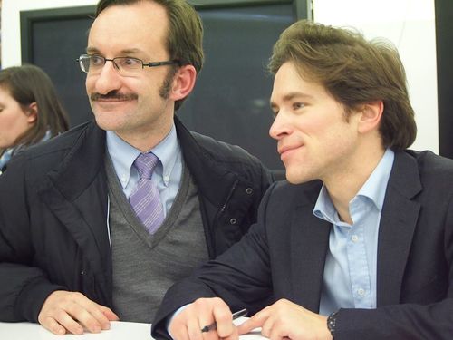 Jean-Pierre Renard avec Geoffroy Didier au siège de l'UMP à Paris 2