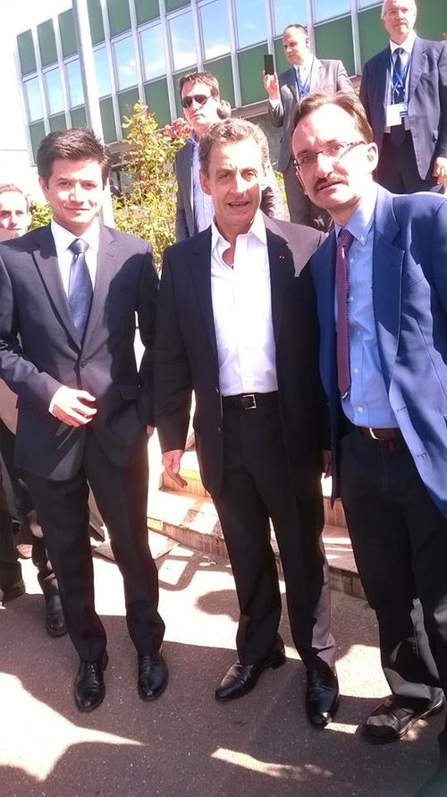 Jean-Pierre Renard et le Président Nicolas Sarkozy
